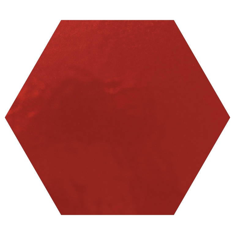 PLURIFY - 6X7 HEX, RED, GLOSSY